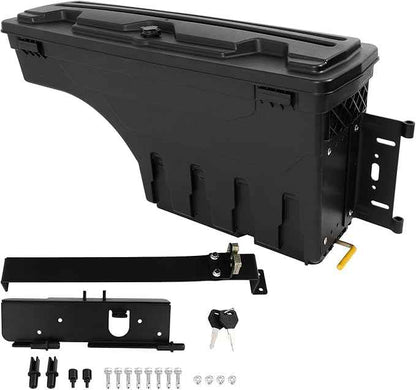SCITOO Truck Bed Tool Box for Chevy Silverado for GMC Sierra 1500 2500 3500 1999-2007 Left & Right Side,Multi-Compartment Dividers Organized Storage,Heavy Duty & No-Drill Installation