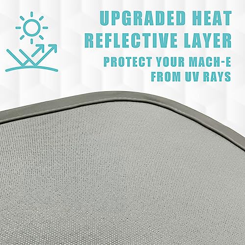 Foldable Roof Sunshade Compatible with Mustang Mach