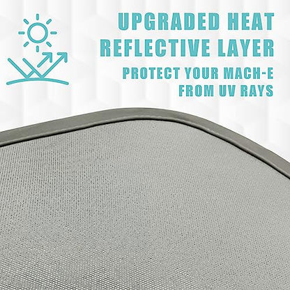 Foldable Roof Sunshade Compatible with Mustang Mach