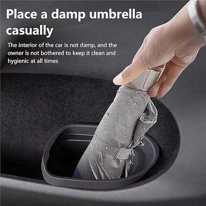GGCLIMAX Car Organizers and Storage Compatible with Tesla Model 3/Y 2025 Car Door Trash Can Silicone Door Storage Box Garbage Can 2024 Model 3/Y Car Accessories