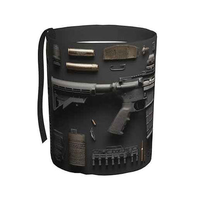 Gun Military Gear Arsenal Set Car Trash Can Waterproof Hanging Trash Bin Collapsible Garbage Can for Car Accessories Travel Camping Kitchen Home