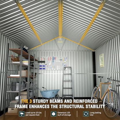 10x12 Ft Outdoor Storage Shed