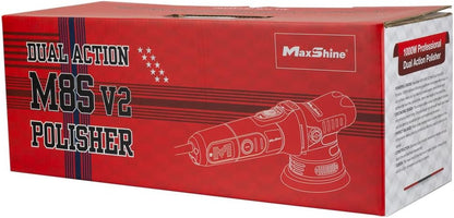 Maxshine M8S V2 Dual Action Polisher Car Detailing Kit - 1000W, 6-Speed, 8mm Throw, 5" Disc, Thread 5/16" - Car Detailing Supplies for Auto Paint Protection, Restoration & Scratch Repair