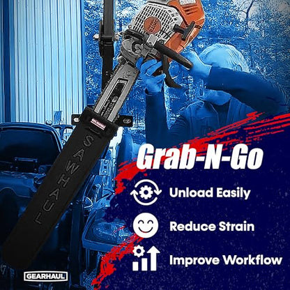 GearHaul SawHaul SnapLok Rotating Tractor Chainsaw Carrier