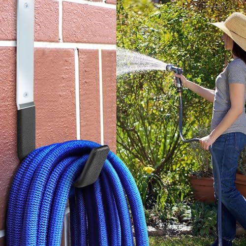 Garage Hooks Heavy Duty Bike Hooks for Garage Set of 8 Tool Organizers and Storage Wall Mount Storage Tool Holder Hanger for Ladder Garden Hose Shed Shop