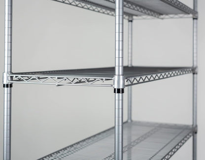 Omega 18" Deep x 30" Wide x 74" High 3 Tier Gray Starter Shelving Unit