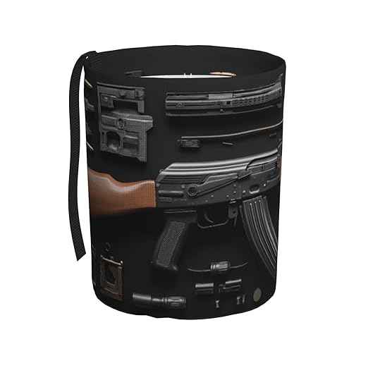 Gun Military Gear Arsenal Set Car Trash Can Waterproof Hanging Trash Bin Collapsible Garbage Can for Car Accessories Travel Camping Kitchen Home