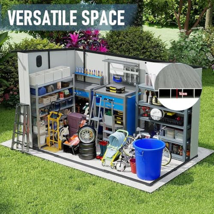 Domi 6.2X11FT Resin Outdoor Storage Shed