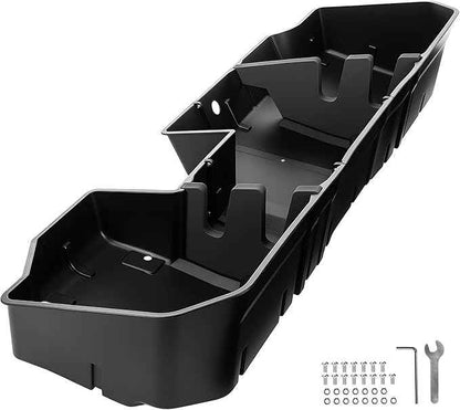 GEARLAST Underseat Storage Compatible with Chevy Silverado/GMC Sierra 1500 2500 3500 2019-2025, Rear Under Seat Organizer Cargo Box, Upgraded Rear Under Seat Organizer Cargo Box