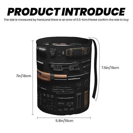 Gun Military Gear Arsenal Set Car Trash Can Waterproof Hanging Trash Bin Collapsible Garbage Can for Car Accessories Travel Camping Kitchen Home