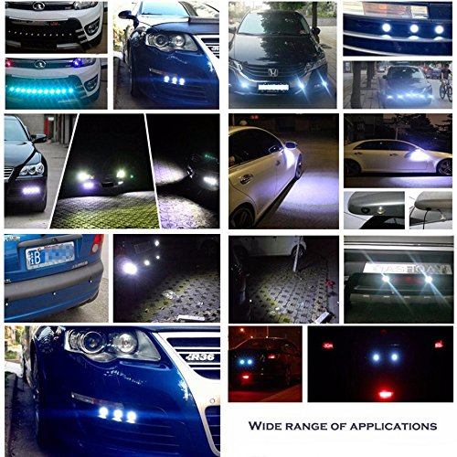 10Pcs 18mm 12V Eagle Eye LED Car Fog DRL Daytime Running Light Backup Reverse Tail Rock Lights Small bulb (10 Count)