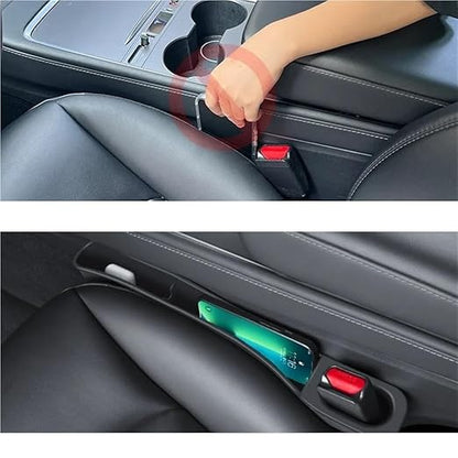 Seat Gap Storage Box Compatble for Tesla Model 3 Model Y Seat Gap Filler Organizer Crevice Organizer Model Y Juniper 2025 Accessories