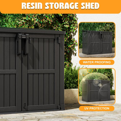 Outdoor Storage Cabinet 37 Cu Ft with Lockable Doors
