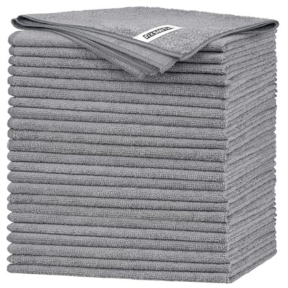 Grey Microfiber Cleaning Cloth (24 Count)