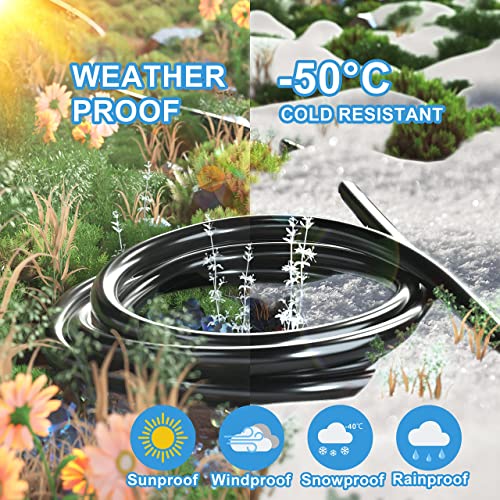 Indoor Outdoor Black Extension Cord 6FT 2Pc Waterproof 16 (2 Count)