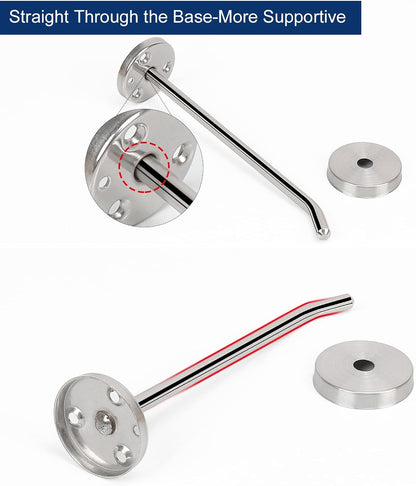 NearMoon Coat Hooks, Wall Hooks for Hanging Hat Hurse Robe, 304 Stainless Steel Heavy Duty Towel Hangers for Bathroom Livingroom Hotel Kitchen Garage, 6 Pack (6 Inch, Brushed Nickel)
