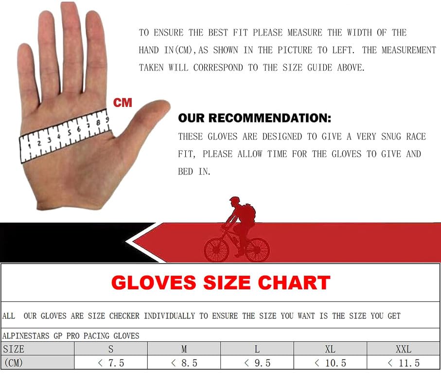 Dirt Bike Motorcycle Gloves for Men Women Finger Touchscreen Motorbike Gloves for BMX ATV MTB Riding