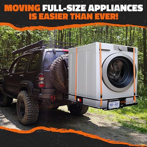 Square Trailer Hitch Cargo Carrier & 30 Cu Ft Waterproof Cargo Bag