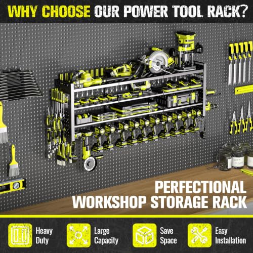 49.8" Power Tool Organizer Wall Mount