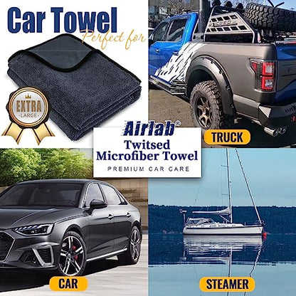 Microfiber Towel Car Drying Detailing Wash Cloth Car Care (2 Count)
