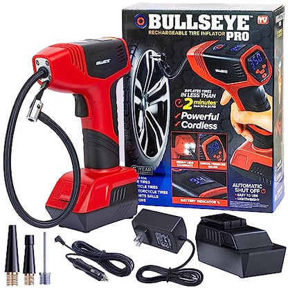 BULLSEYE PRO Tire Inflator with Pressure Gauge (149 Count)