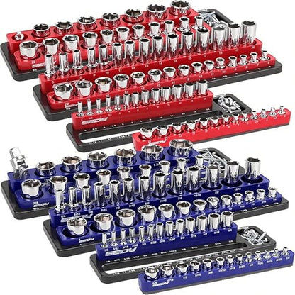 Magnetic Socket Holder Organizer Set (6 Count)
