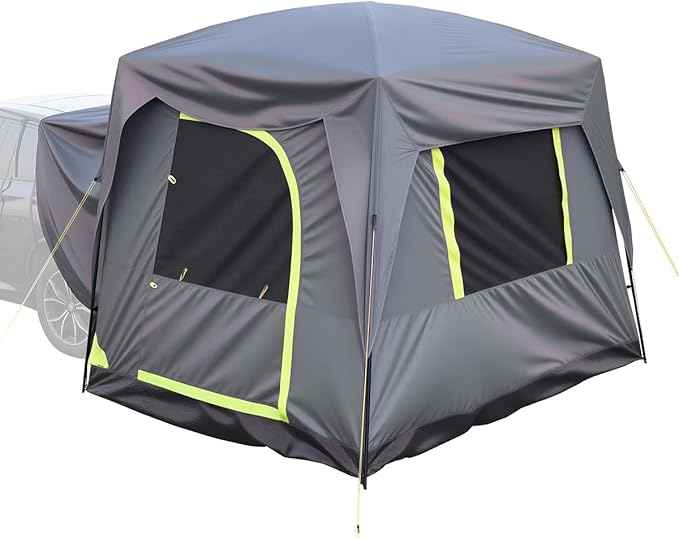 VEVOR SUV and Pickup Truck Camping Tents, Waterproof Double Layer Design with Carry Bag, Accommodates 2-9 Persons for Outdoor Activities