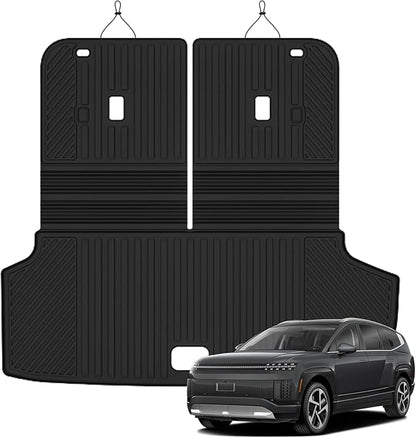 Cargo Mat for 2026 Hyundai Ioniq 9, All Weather TPE Cargo Liner with Backrest Mats Protectors for Hyundai Ioniq 9 Trunk Mat Accessories
