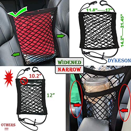 Pet Barrier Dog Car Net Barrier with Auto Safety Mesh Organizer Baby Stretchable Storage Bag Universal for Cars