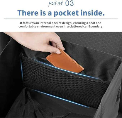 Car Storage Box for Tesla Model 3 Highland 2024 2025, Foldable Lumbar Cushion Waterproof Large Capacity 30L Organizer Travel Accessories