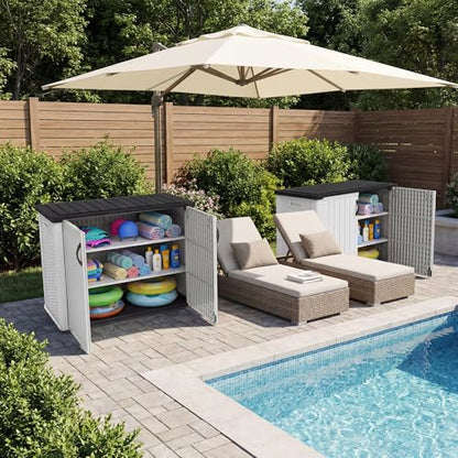 26 Cu.ft Plastic Outdoor Storage Cabinet
