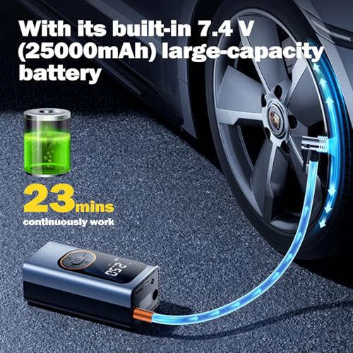 X9 Pro Portable Tire Inflator 1Min2X Faster 150PSI Air Compressor
