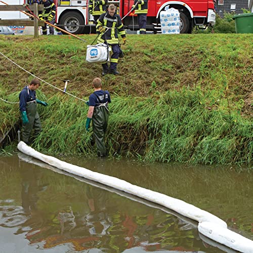 Oil Boom - Oil-Only Absorbent Boom - 2 Pack - 8" x 10' Boom - Absorbs up to 12 gallons per Boom - BOM400 (2 Booms)