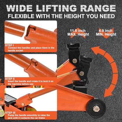 AAIN 1.5 Ton Hydraulic Floor Jack