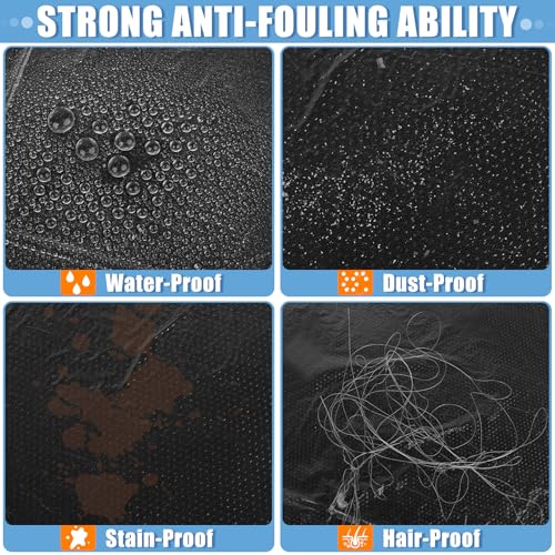 250 PCS Disposable Car Seat Covers Clear Plastic Vehicle Seat Protector Set with Steering Wheel (250 Count)