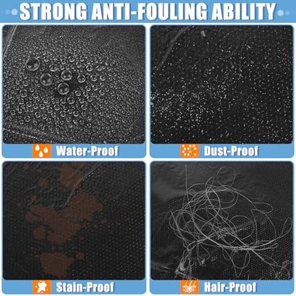 250 PCS Disposable Car Seat Covers Clear Plastic Vehicle Seat Protector Set with Steering Wheel (250 Count)