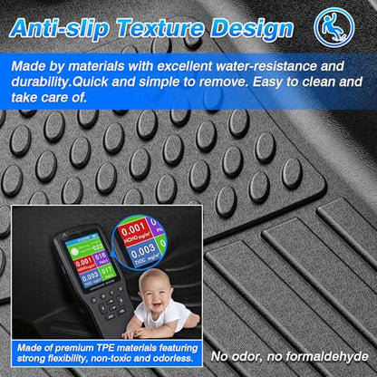 Floor Mats Compatible with Spark Accessories All Weather Floor Mat for 2016
