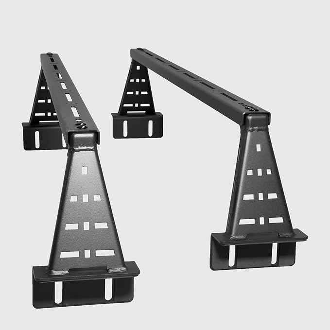 Universal Overland Truck Bed Cargo Rack, Heavy Duty Low Profile 10" Platform (Large)