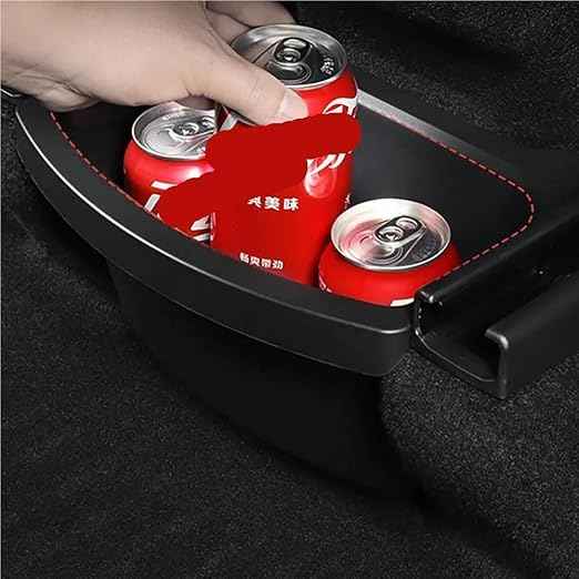 Compatble for Tesla Model Y Juniper 2025 2026 Rear Seat Storage Box Organizer Center Console Bins Backseat Trash Can Garbage Bag 1PC(Rear Seat Storage A)