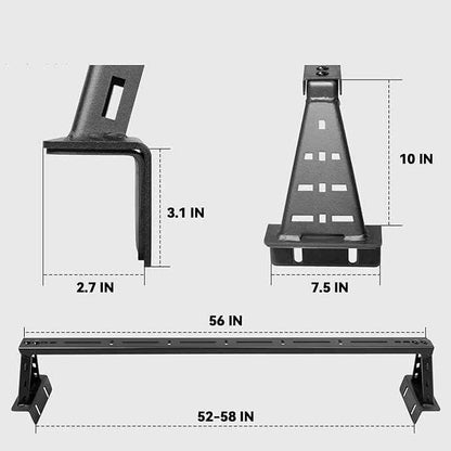 Universal Overland Truck Bed Cargo Rack, Heavy Duty Low Profile 10" Platform (Small)