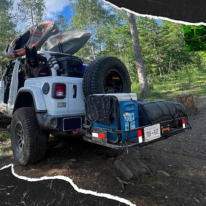 500 Lb Capacity Steel Trailer Hitch Cargo Carrier for 2" Receivers