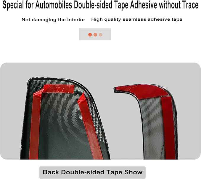 Goodangie00 4Pcs ABS Center Console Dashboard Cover Wrap Protection Interior Accessories Compatible with 2025 2026 Tesla Model Y Juniper Accessories(Matte Carbon Fiber Pattern)
