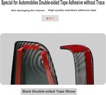 Goodangie00 4Pcs ABS Center Console Dashboard Cover Wrap Protection Interior Accessories Compatible with 2025 2026 Tesla Model Y Juniper Accessories(Matte Carbon Fiber Pattern)