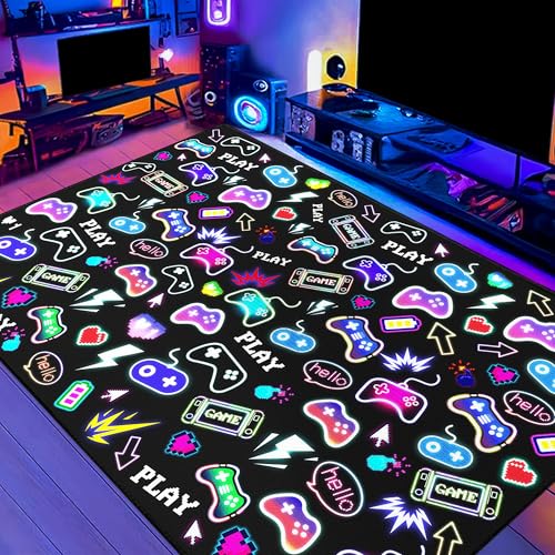 59"x39" Gaming Play Rug for Bedroom (16.25 Sq Ft)