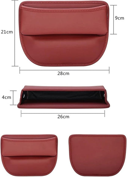 for Tesla Model 3 Y X S Car Side Seat Crevice Storage Pocket Box Built-in Cover Water Cup Key Phone Holder Organizer