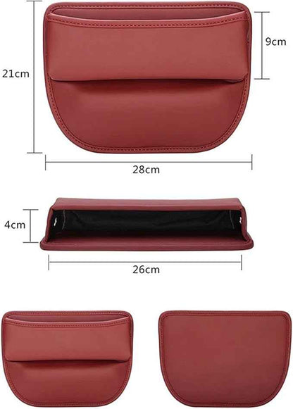 for Tesla Model 3 Y X S Car Side Seat Crevice Storage Pocket Box Built-in Cover Water Cup Key Phone Holder Organizer