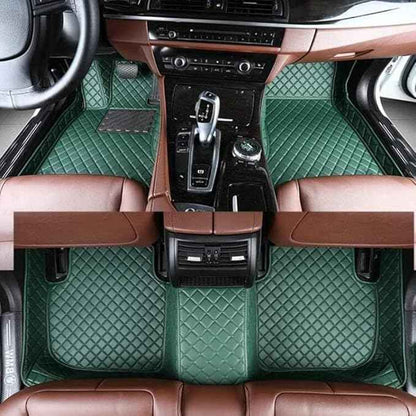 Custom Making Car Floor Mats Compatible with Audi BMW Mercedes-Benz Toyota Lexus Honda Infiniti Nissan Hyundai Kia All Models 2005-2026 (Green)