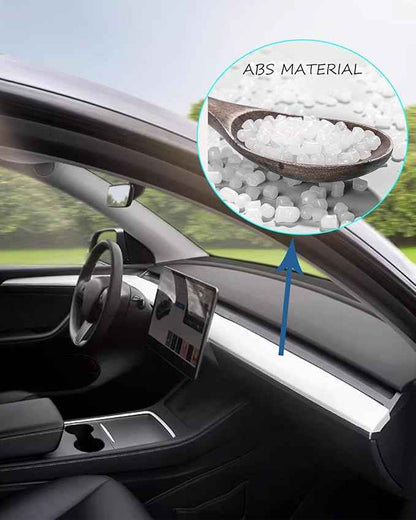 Matte White Dashboard Cover and Front Door Cover Compatible with Tesla Model 3（2021-2023） and Model y（2019-2024 (Matte White)