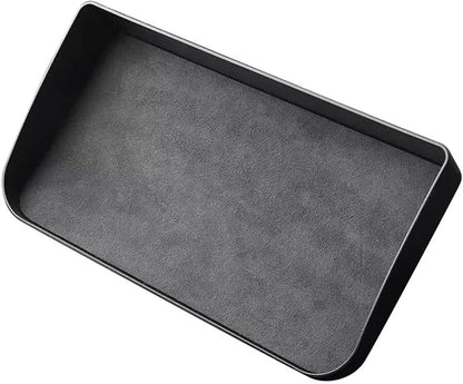 Dashboard Storage Box Central Control Suede Instrument Storage Compatible For Tesla Model 3 Highland 2024 Modification Interior Accessories(Purple1)