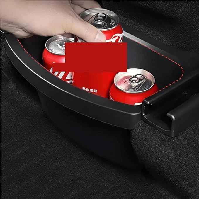 Compatble for Tesla Model Y Juniper 2025 2026 Rear Seat Storage Box Organizer Center Console Bins Backseat Trash Can Garbage Bag 1PC(Rear Seat Storage B)